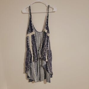 Magnolia South Open Front Cardigan Sleeveless Floral Lace Boho Long Size Small S